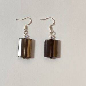 Genuine Natural Smoky Quartz Earrings